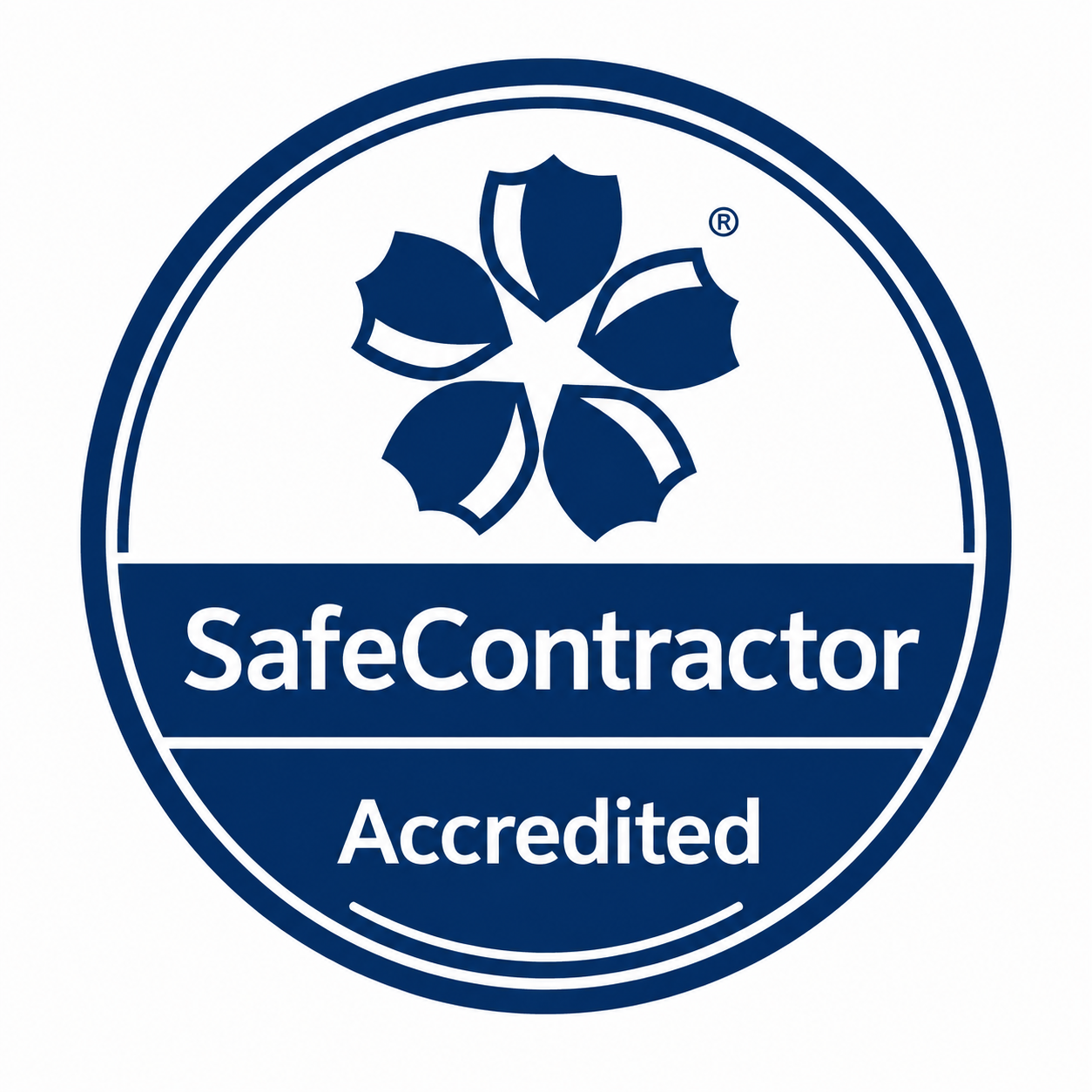 SafeContractor accredited health and safety certification logo