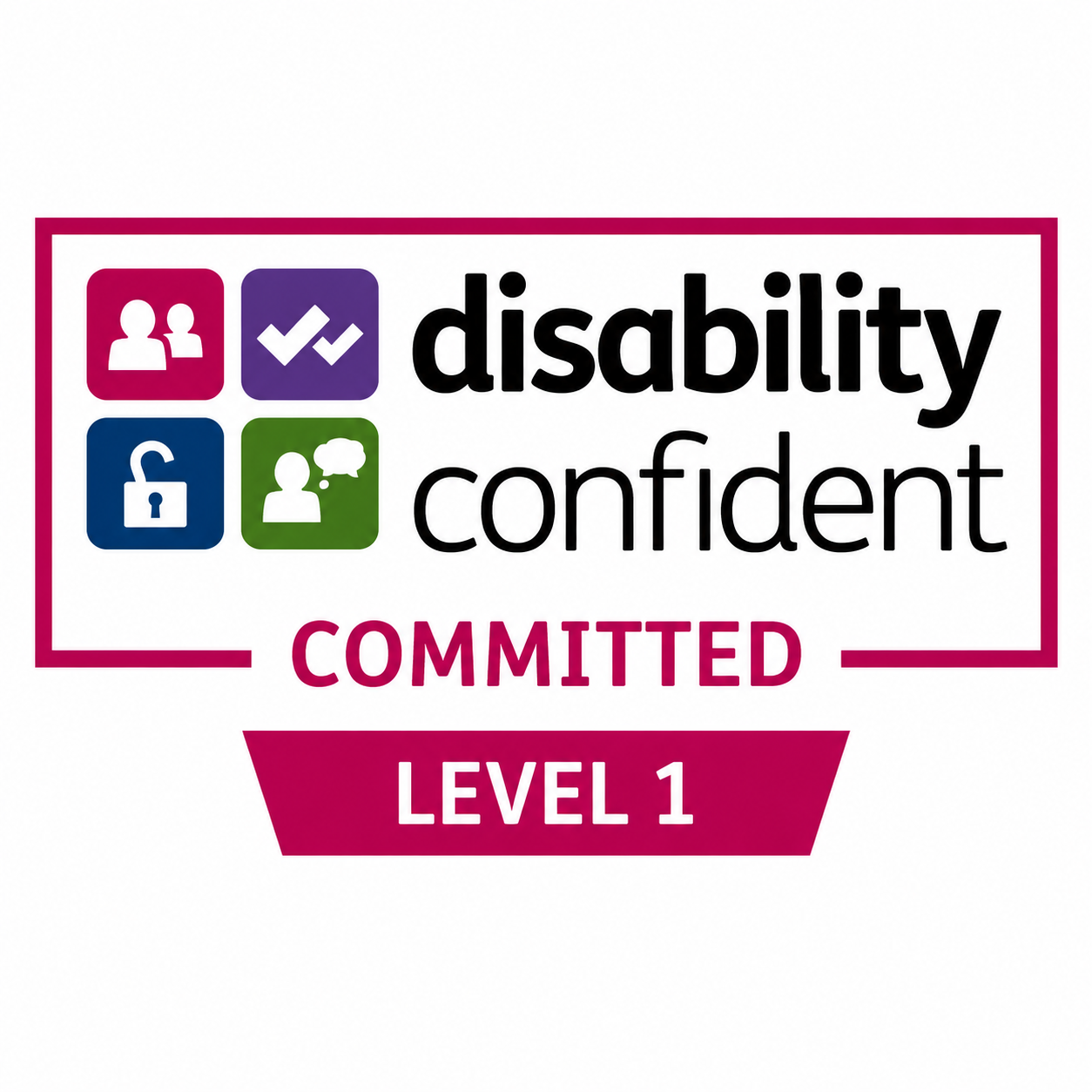Disability Confident Committed Level 1 employer logo